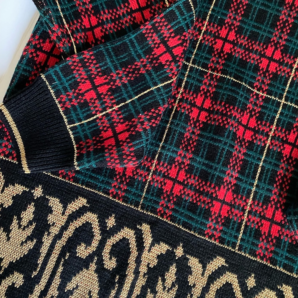 Vintage Plaid Holiday Sweater - Picture 3 of 6